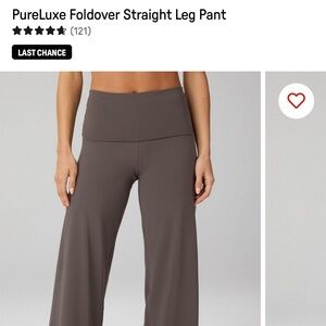 Fabletics pureluxe foldover straight leg pant